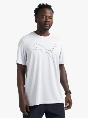 Mens Puma Performance Cat Grey Tee