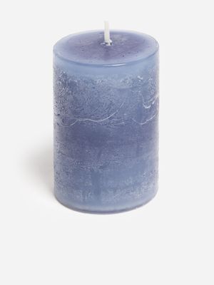 Jet Home Blue Small Pillar Candle