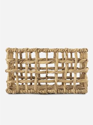 simply stored storage basket hyacinth woven weave medium