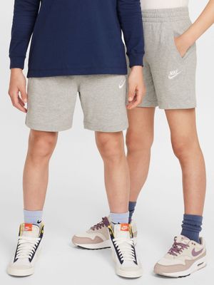 Nike Youth Grey Cotton Shorts.