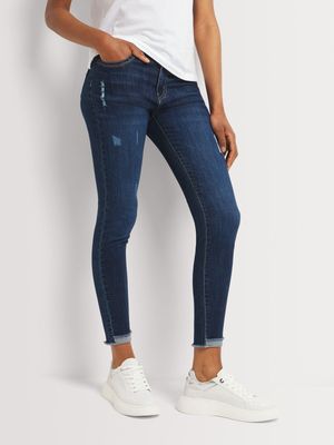 News Denim Rip & Repair Hem Super Skinny Jeans