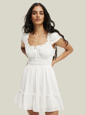 Women's Cotton On White Eddie Corset Mini Dress