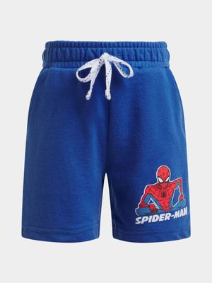 Jet Younger Boys Blue Spiderman Shorts