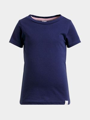 Jet Younger Girls Navy T-Shirt