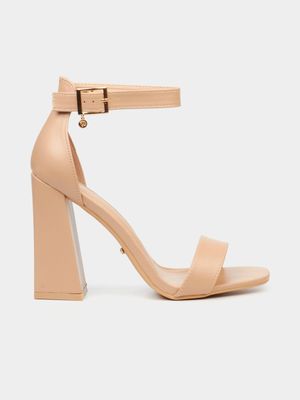 Women's Miss Black Nude Senza 3 Heels