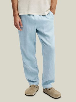 Men's Cotton On Blue Linen Pants