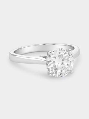 Sterling Silver Cubic Zirconia Solitaire Ring