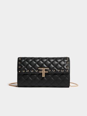 Studded Foldover Clutch