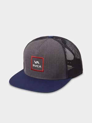 Boy's RVCA VA Charcoal All The Way Trucker Cap