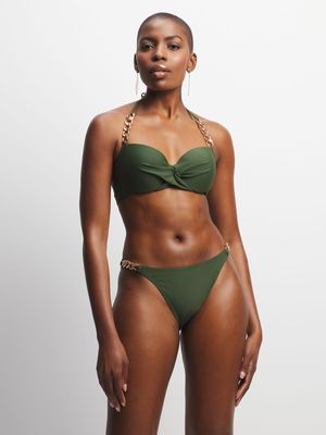 Jet Women's Forest Green Bikini Bottom