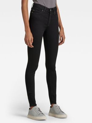 G-Star Women's G-Shape Super Skinny Black Jeans