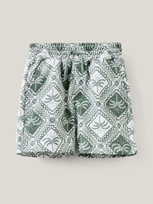 Cotton On Kids Boy Green Henry Slouch Shorts