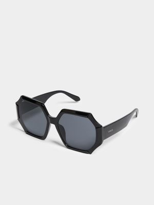 Black Hexagon Sunglasses