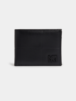 Men's Markham Weave Billfold Black Wallet