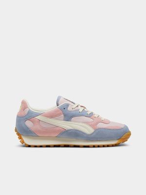 Puma x KidSuper Men's Pink/Lilac/Beige-Gum Sneaker