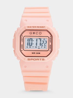 Digital Water Resistant Coral Watch 3ATM