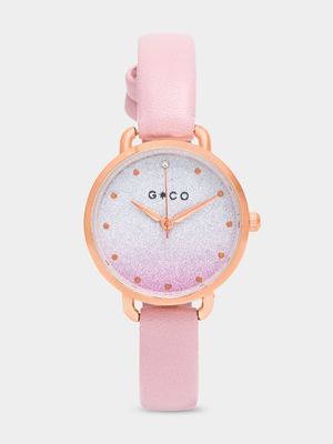 Blush & Rose Gold Glitz Watch