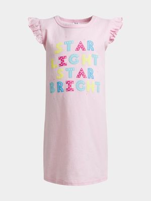 Jet Younger Girls Pink Princess Roar Sleep Shirt