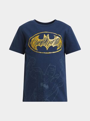 Jet Younger Boys Navy Batman T-Shirt