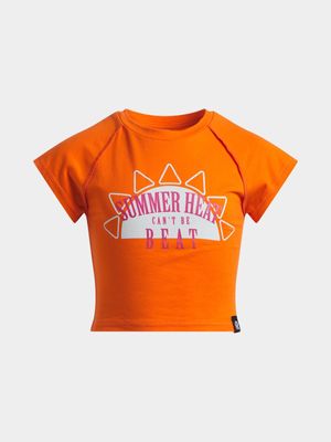 Jet Older Girls Orange Summer Heat T-Shirt