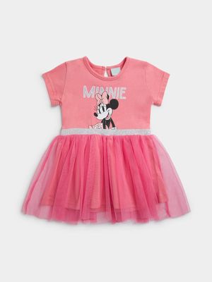 Jet Infant Girls Guava Minnie Mouse Tutu Dress