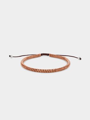 Stainless Steel Brown Snake Link Bracelet