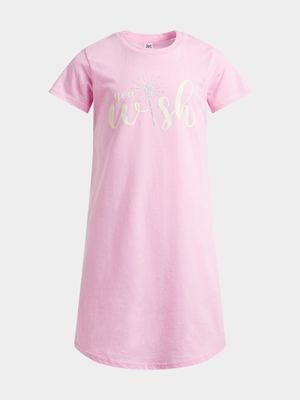 Jet Younger Girls Cerise Wish Sleep Shirt