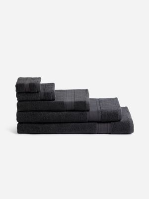 Jet Home Charcoal Inspire Pattern Towel