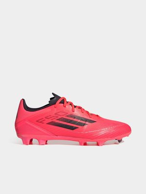 Mens adidas F50 League FG/MG Pink/Black Boots