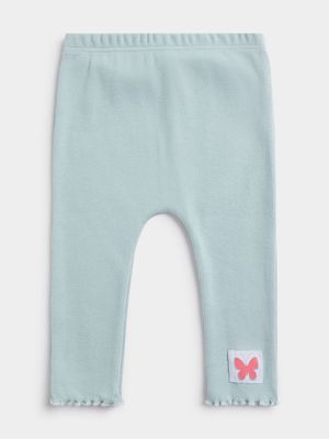 Jet Infant Girls Harbor Gray Butterfly Leggings