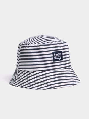 Jet Younger Boys Navy/White Stripe Bucket Hat