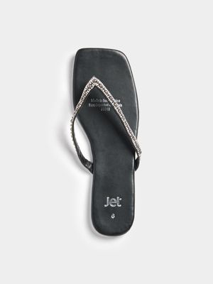 Jet Women's Black Bling Sandals