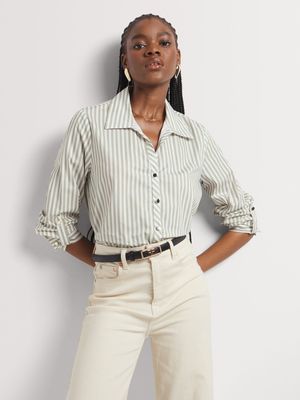 Poplin Relaxed Open Shirt