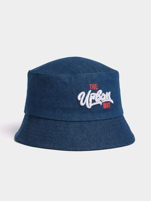 Jet Younger Boys Blue Denim The Urban Way Bucket hat