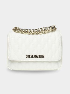 Women's Steve Madden White BREVERE Crossbody Handbag