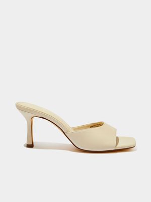 Women's Cotton On Natural Edie Minimal Mule Heels