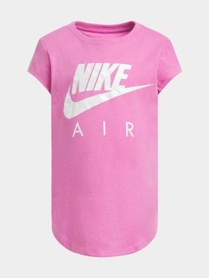 Girls Toddler Nike Futura Air Short Sleeve Pink Tee