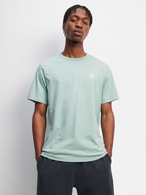 Converse Men's Go-To Embroidered Star Chevron Mint T-shirt