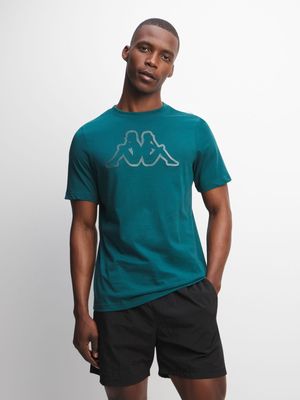 Mens Kappa Coly Green Tee