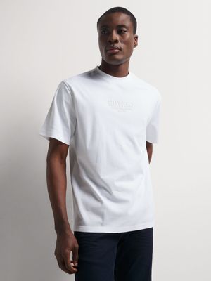 Men's Relay Jeans Regular Interlock White T-Shirt