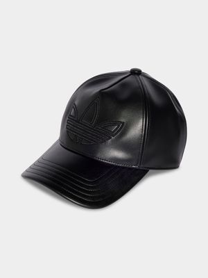 adidas Originals Unisex PU Trefoil Black Cap