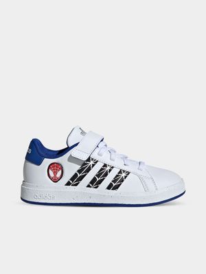 Junior Pre-School adidas Grand Court Spiderman White/Blue/Black Sneakers