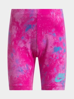 Girls Toddler Nike Printed Club Pink Bike Shorts