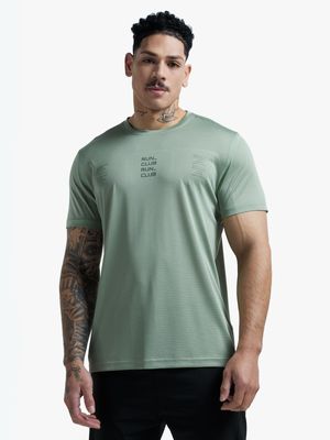 Mens TS Dri-Tech Misplaced Text Performance Sage Tee