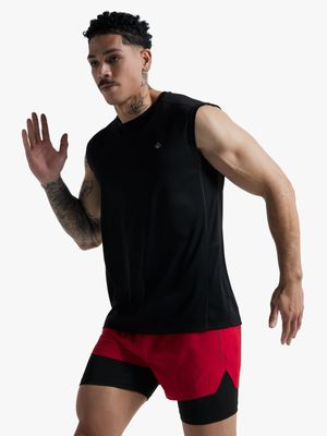 Mens TS Dri-Tech 2-In-1 Red/Black Shorts