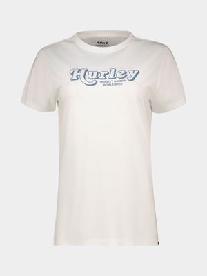 Women's Hurley White RETRO T-Shirt