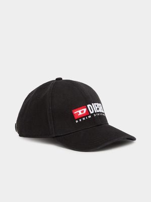 Men's Diesel Black Corry-Div-Wash Cap