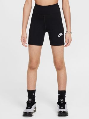 Nike Kids Black NSW 5in Bike Short - Poly Cotton