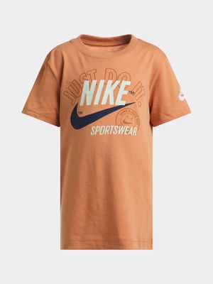 Nike Brown Kids Retro Tee Short Sleeve