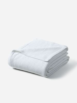 Granny Goose Hamptons Blanket White